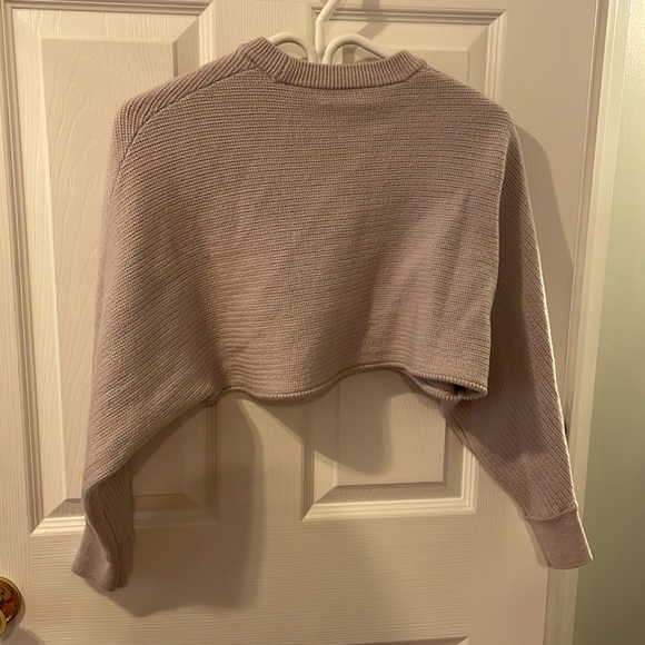 Wilfred Free Crop Top Lilac Purple Wing Sleeve XS - Picture 4 of 5